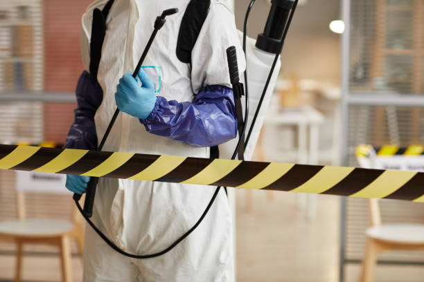 Professional Biohazard technician working in Danville, AR